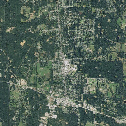 Aerial imagery of White Oak High School, TX