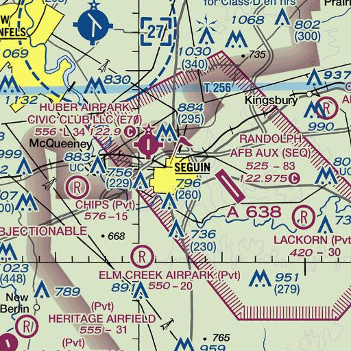 FAA VFR chart of Erskine Elementary School, TX