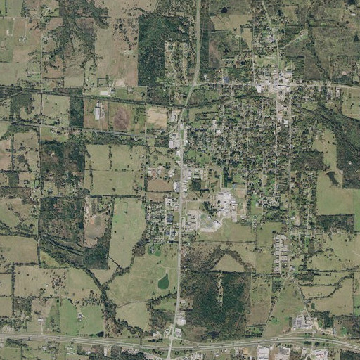 Aerial imagery of Mount Vernon Elementary School, TX