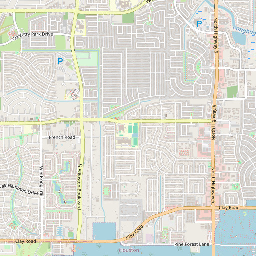 OpenStreetMap map of Lieder Elementary School, TX