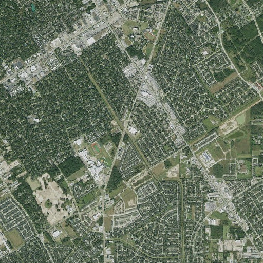 Aerial imagery of Kaiser Elementary School, TX