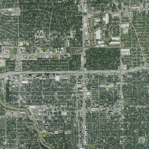 Aerial imagery of Holden Elementary School, TX