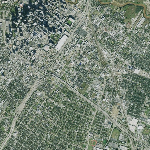 Aerial imagery of Houston Alternative School, TX
