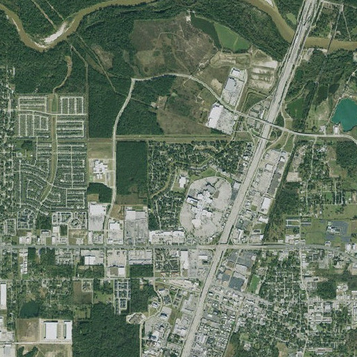 Aerial imagery of Humble Elementary School, TX