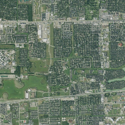 Aerial imagery of Heflin Elementary School, TX