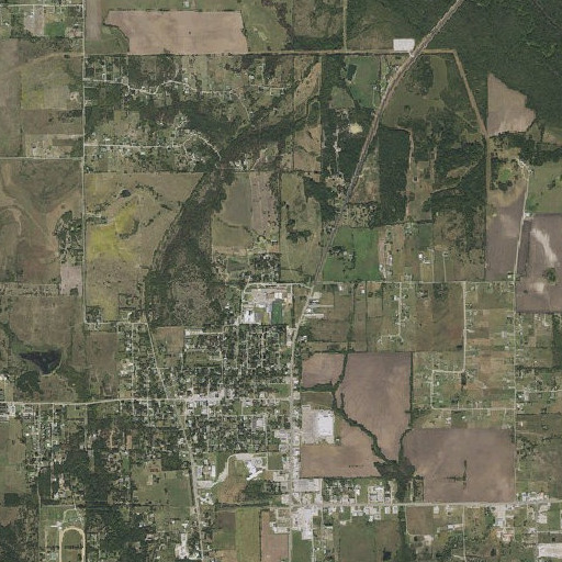Aerial imagery of A E Butler Intermediate School, TX