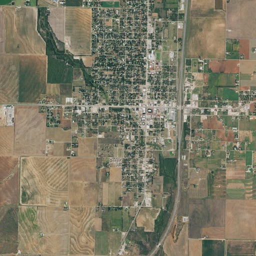 Aerial imagery of Haskell Elementary School, TX