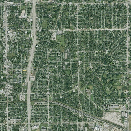 Aerial imagery of Terrell Alternative Middle School, TX