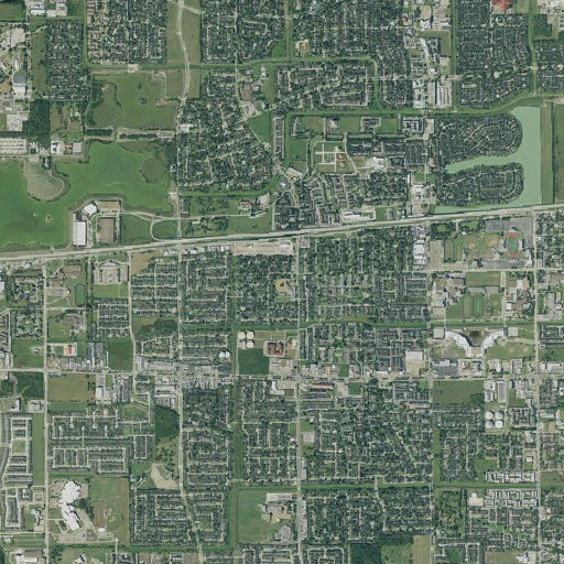 Aerial imagery of Viola Mahanay Elementary School, TX