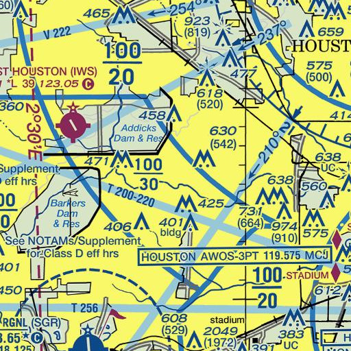 FAA VFR chart of Rummel Creek Elementary School, TX