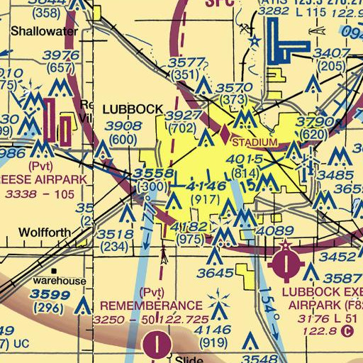 FAA VFR chart of Stewart Elementary School, TX