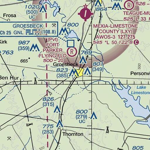 FAA VFR chart of Enge - Washington Intermediate School, TX