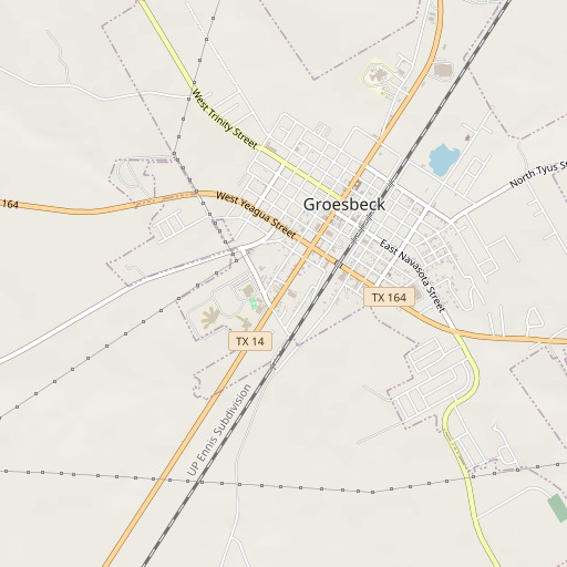 OpenStreetMap map of Enge - Washington Intermediate School, TX