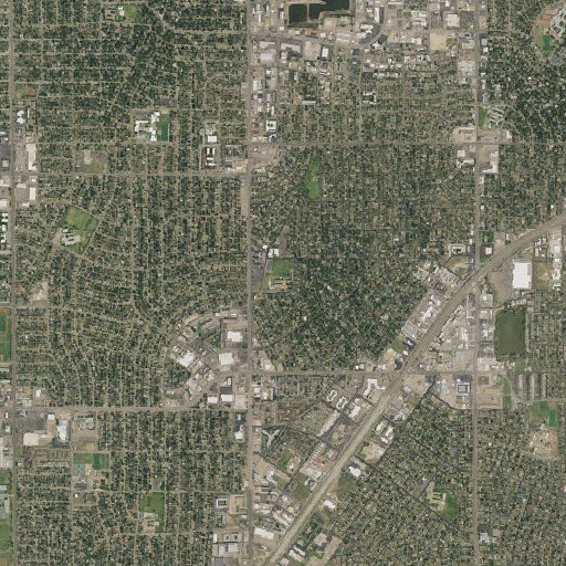Aerial imagery of Paramount Terrace Elementary School, TX