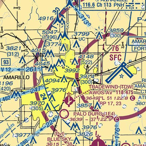 FAA VFR chart of Rogers Elementary School, TX