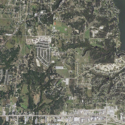 Aerial imagery of Mary Martin Elementary School, TX