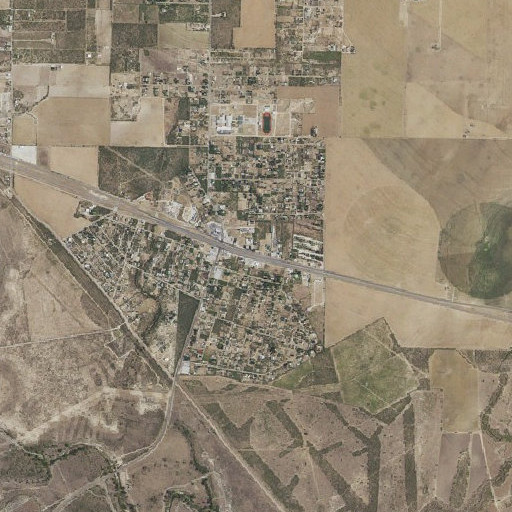Aerial imagery of Grape Creek Elementary School, TX