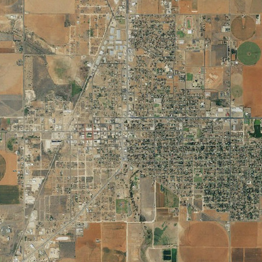 Aerial imagery of Brownfield Intermediate School, TX