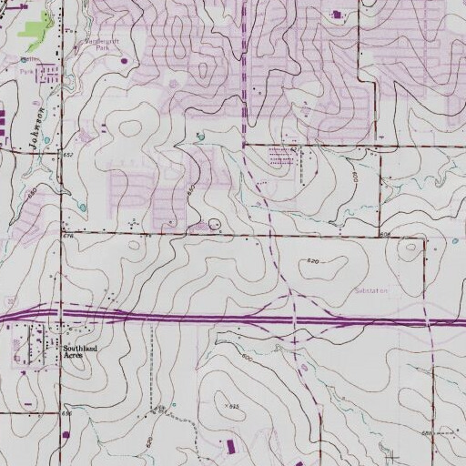 USGS 24K topo map of Workman Junior High School, TX