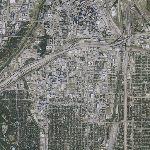 Aerial imagery of Trimble Technical High School, TX