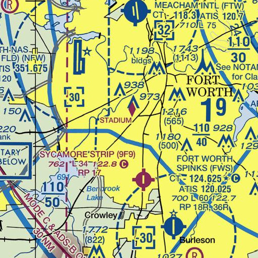 FAA VFR chart of Westcliff Elementary School, TX