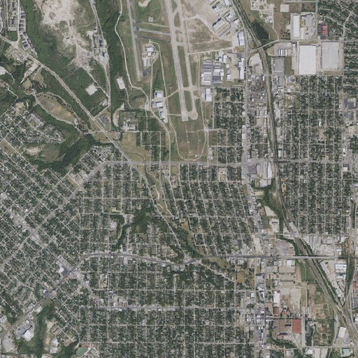 Aerial imagery of Kirkpatrick Middle School, TX