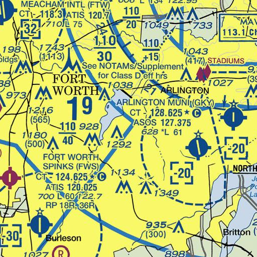 FAA VFR chart of Little Elementary School, TX