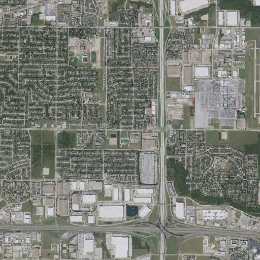 Aerial imagery of Lynn Hale Elementary School, TX