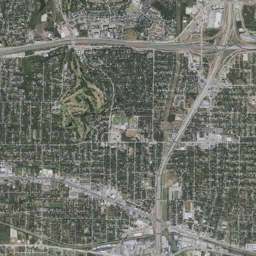 Aerial imagery of Eastern Hills Elementary School, TX