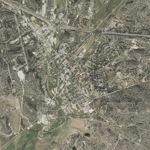 Aerial imagery of Sonora Junior High School, TX
