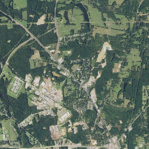 Aerial imagery of Chamberlain Elementary School, TX