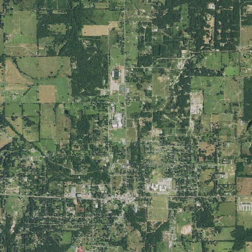Aerial imagery of Van High School, TX
