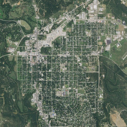 Aerial imagery of Graham Learning Center, TX