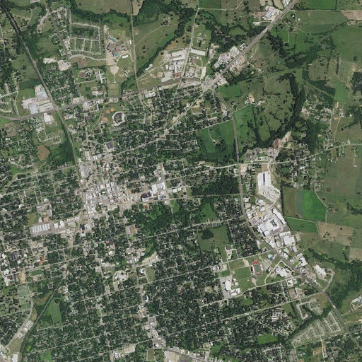 Aerial imagery of Alton Elementary School, TX