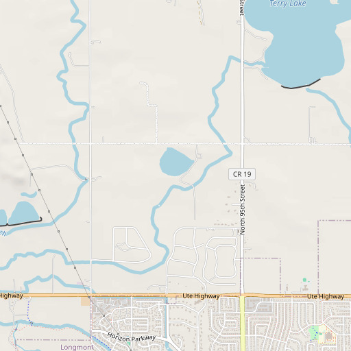 OpenStreetMap map of Clark Dam, CO
