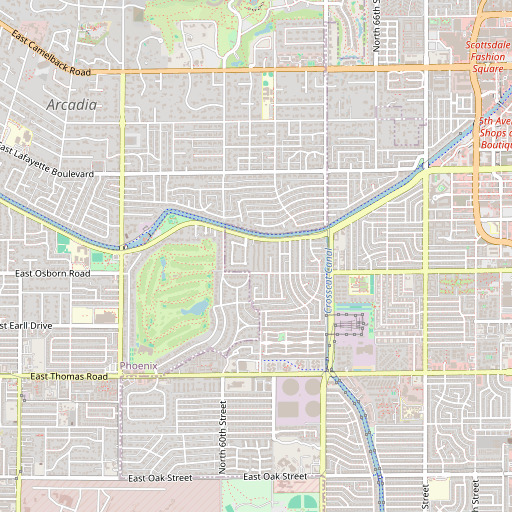OpenStreetMap map of Brownmoor School, AZ