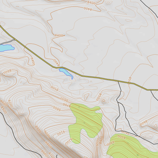 OpenTopoMap map of Upper House Dam, CO