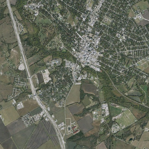 Aerial imagery of Ellis County Museum, TX