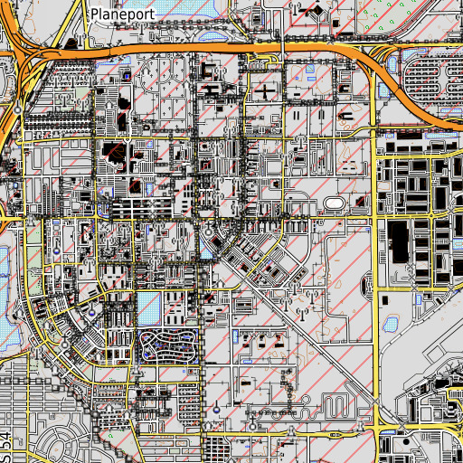 OpenTopoMap map of 3rd Calvary Museum, TX