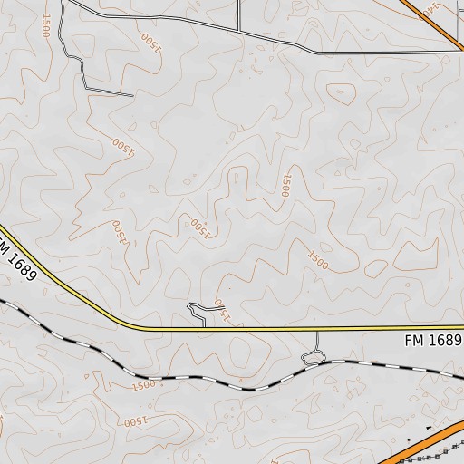 OpenTopoMap map of Comanche County Museum, TX