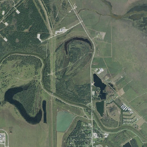 Aerial imagery of Brazos Heritage Museum, TX