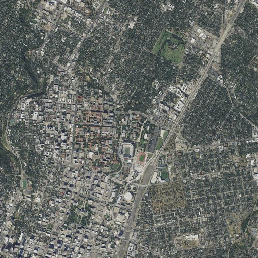 Aerial imagery of Texas Memorial Museum, TX
