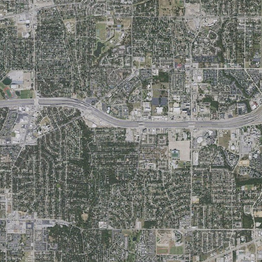 Aerial imagery of Old Bedford School, TX