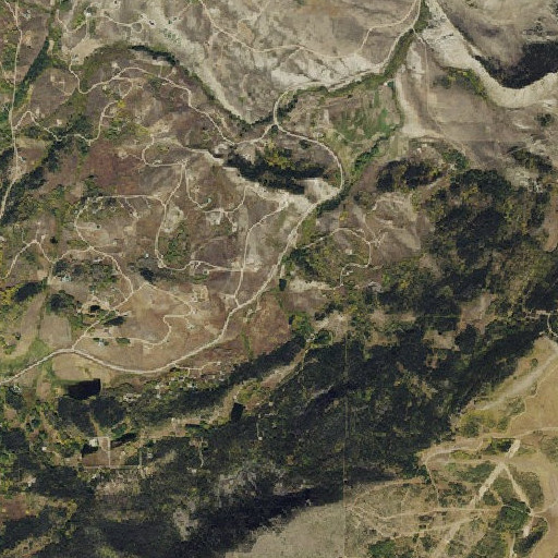 Aerial imagery of Upper Craven Dam, CO