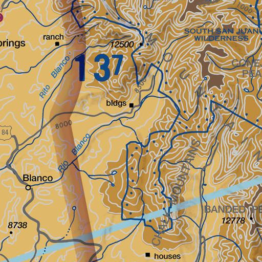 FAA VFR chart of Slesinger Dam, CO