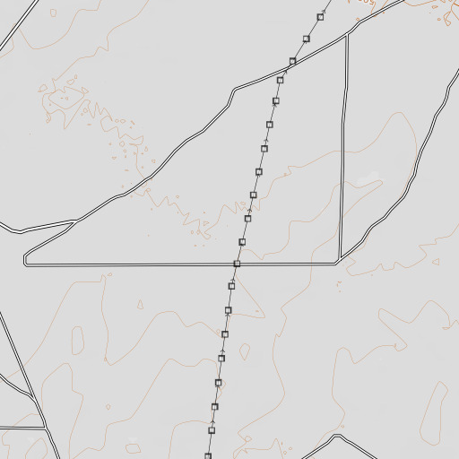OpenTopoMap map of Baylor County Free Library, TX