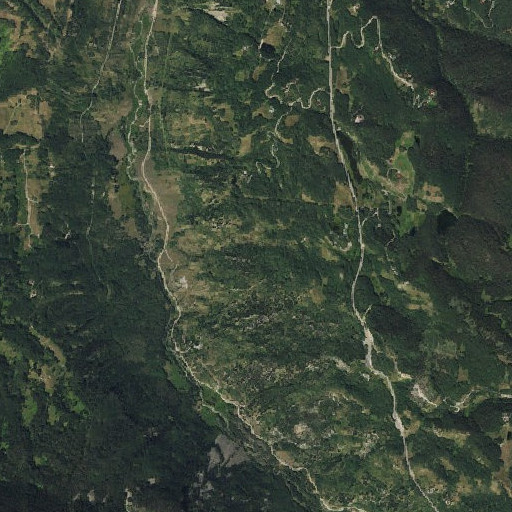 Aerial imagery of Cushman Dam, CO