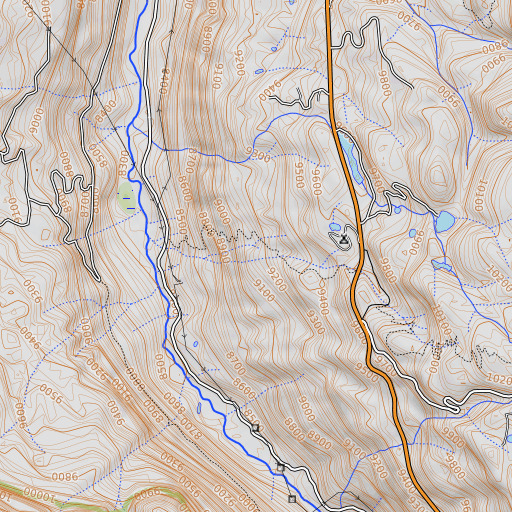 OpenTopoMap map of Cushman Dam, CO
