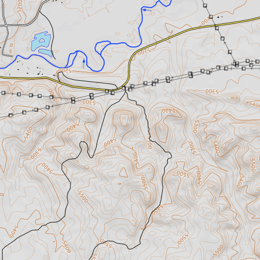 OpenTopoMap map of Willow Creek, CO