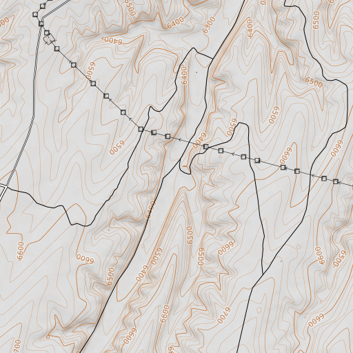 OpenTopoMap map of Enoch Gulch, CO